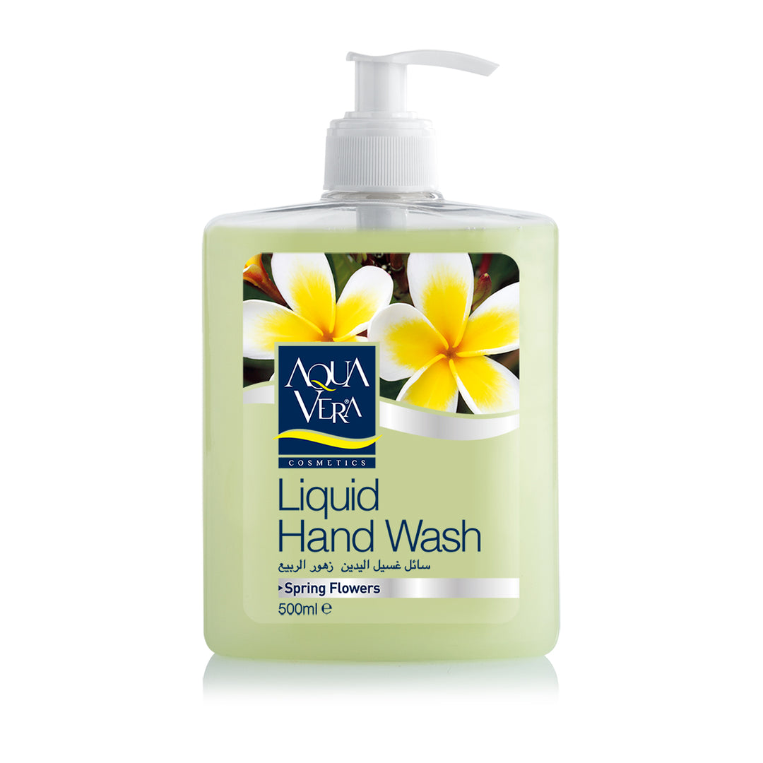 Aqua Vera Liquid Hand Wash Soap - Spring Flowers  (500mL) - Quecan