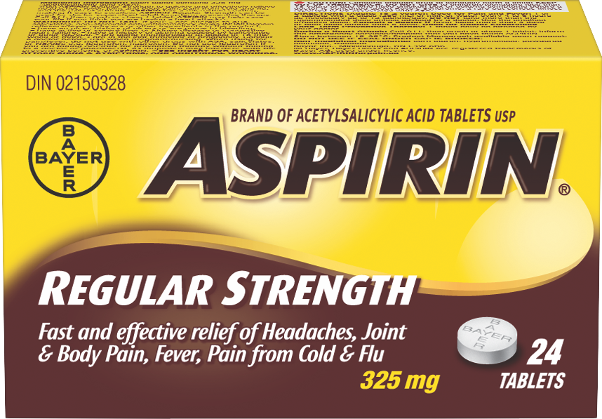 Aspirin Regular Strength Tablets Acetylsalicylic Acid Tablets USP 325mg ( 6 Pack ) - Quecan