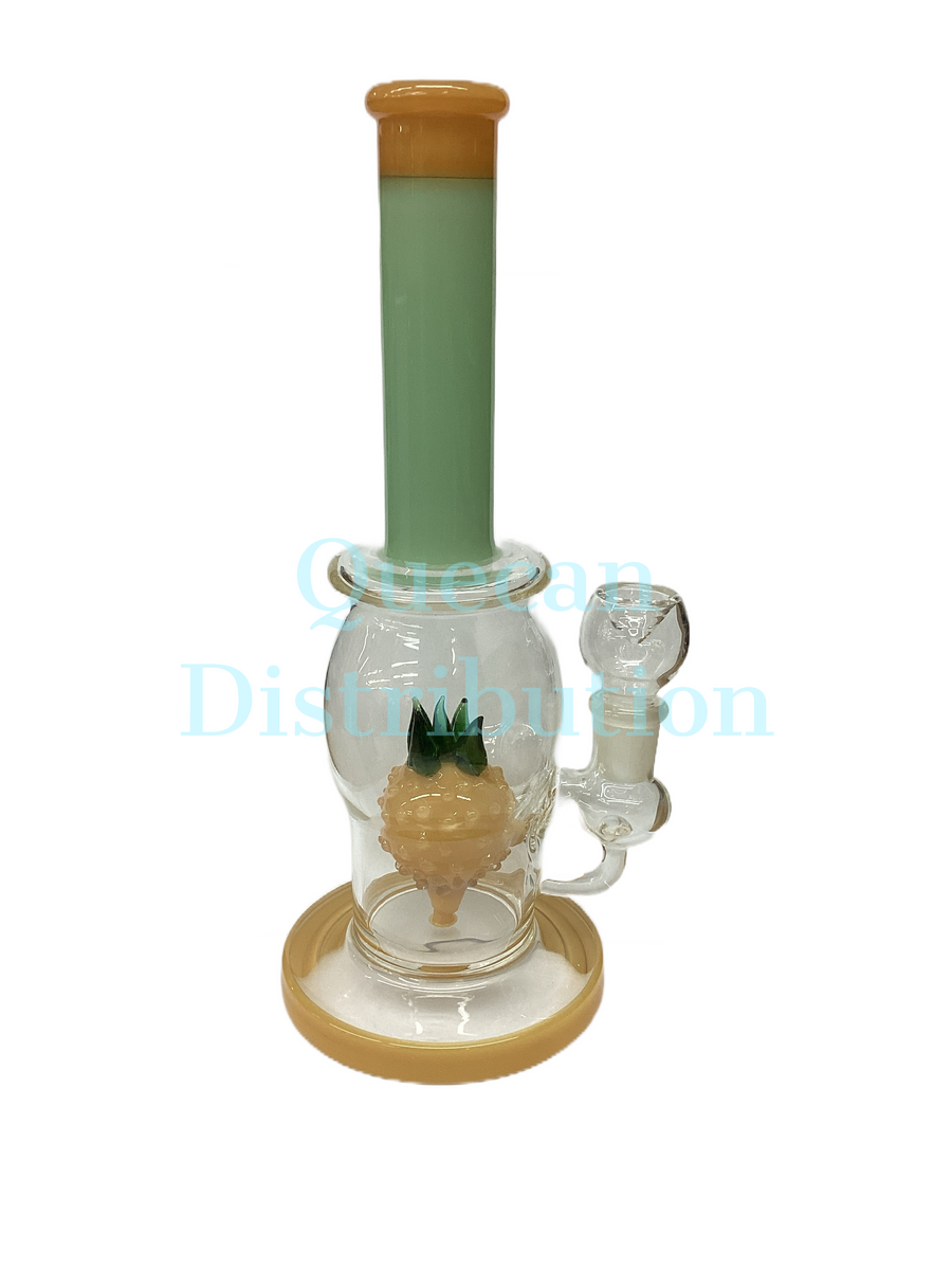 Pineapple Color Water Bong 12" (#51) - Quecan