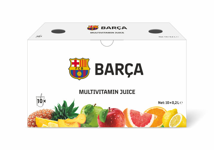 Barcelona FC Multivitamin Juice Drinks (10x200 mL) 4 Pack - Quecan