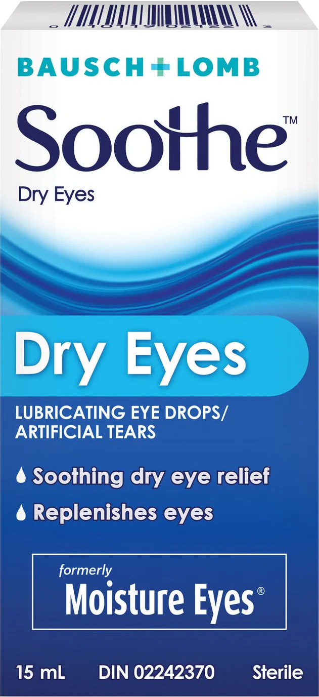 Bausch + Lomb Soothe Dry Eyes Lubricating Eye Drops (15ml X 6 Pk ) - Quecan