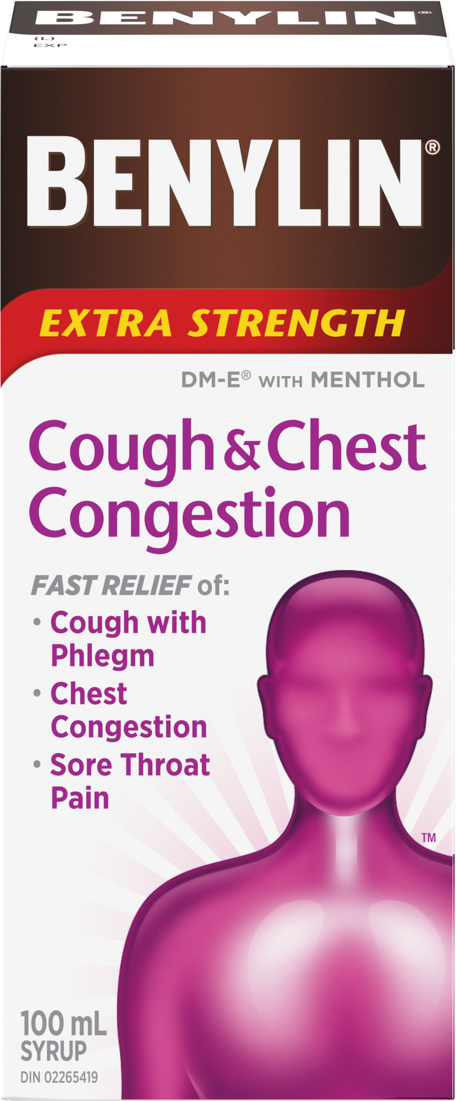 Benylin Extra Strength Cough & Chest Congestion Syrup 100mL - Quecan