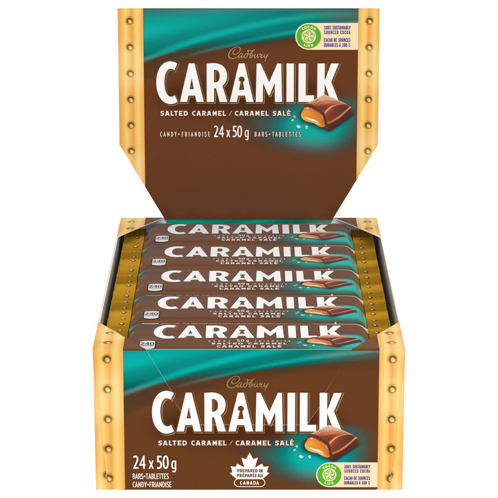 Chocolat au caramel salé Cadbury Caramilk (24 x 50 g)