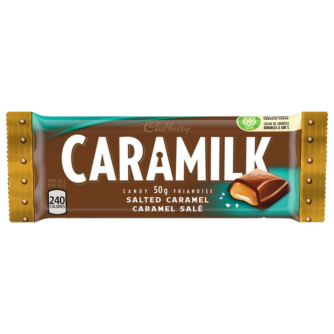Chocolat au caramel salé Cadbury Caramilk (24 x 50 g)