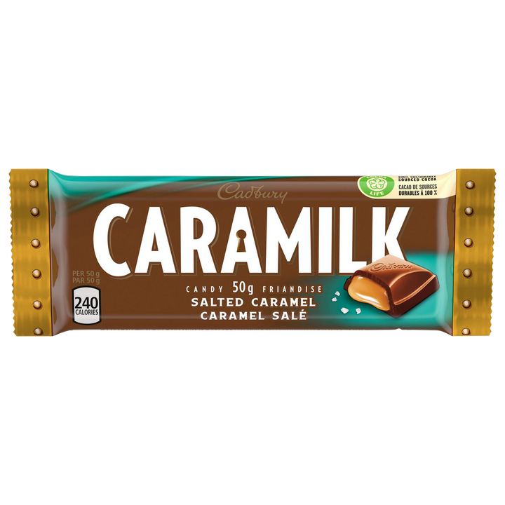 Chocolat au caramel salé Cadbury Caramilk (24 x 50 g)