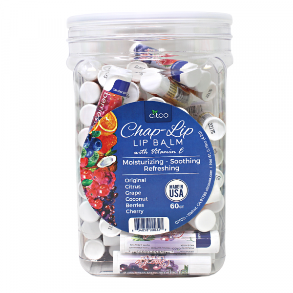 Chap-et Lip Balm Assorted Flavors (Pack of 60) - Quecan