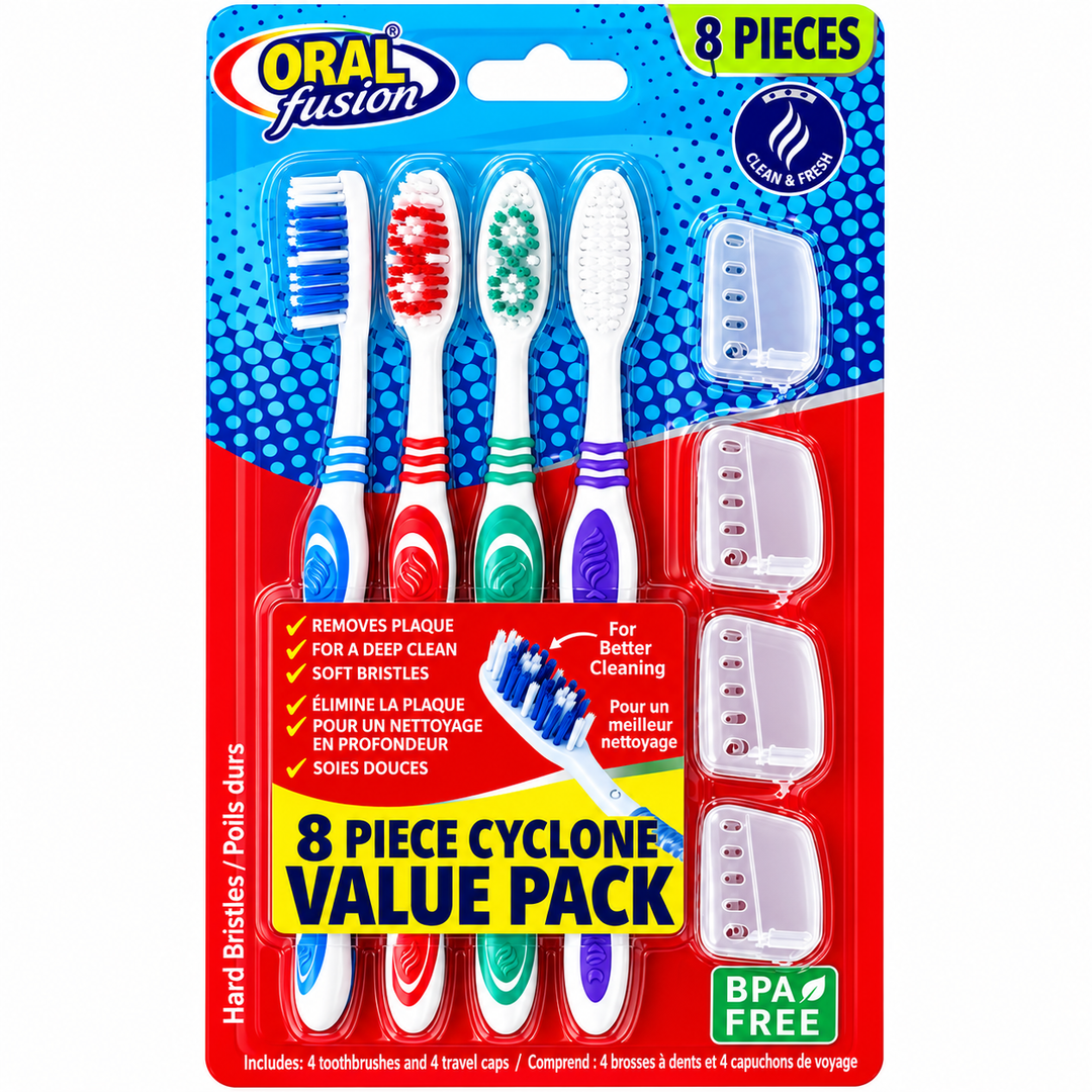 Oral Fusion Firm Toothbrush (12 Packs of 4)