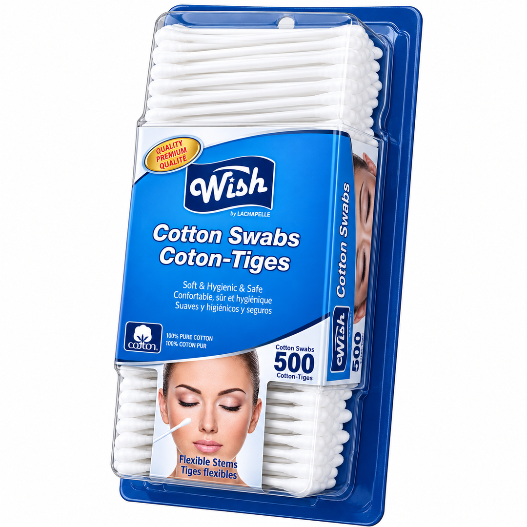 Wish Cotton Swabs (Box of 500)