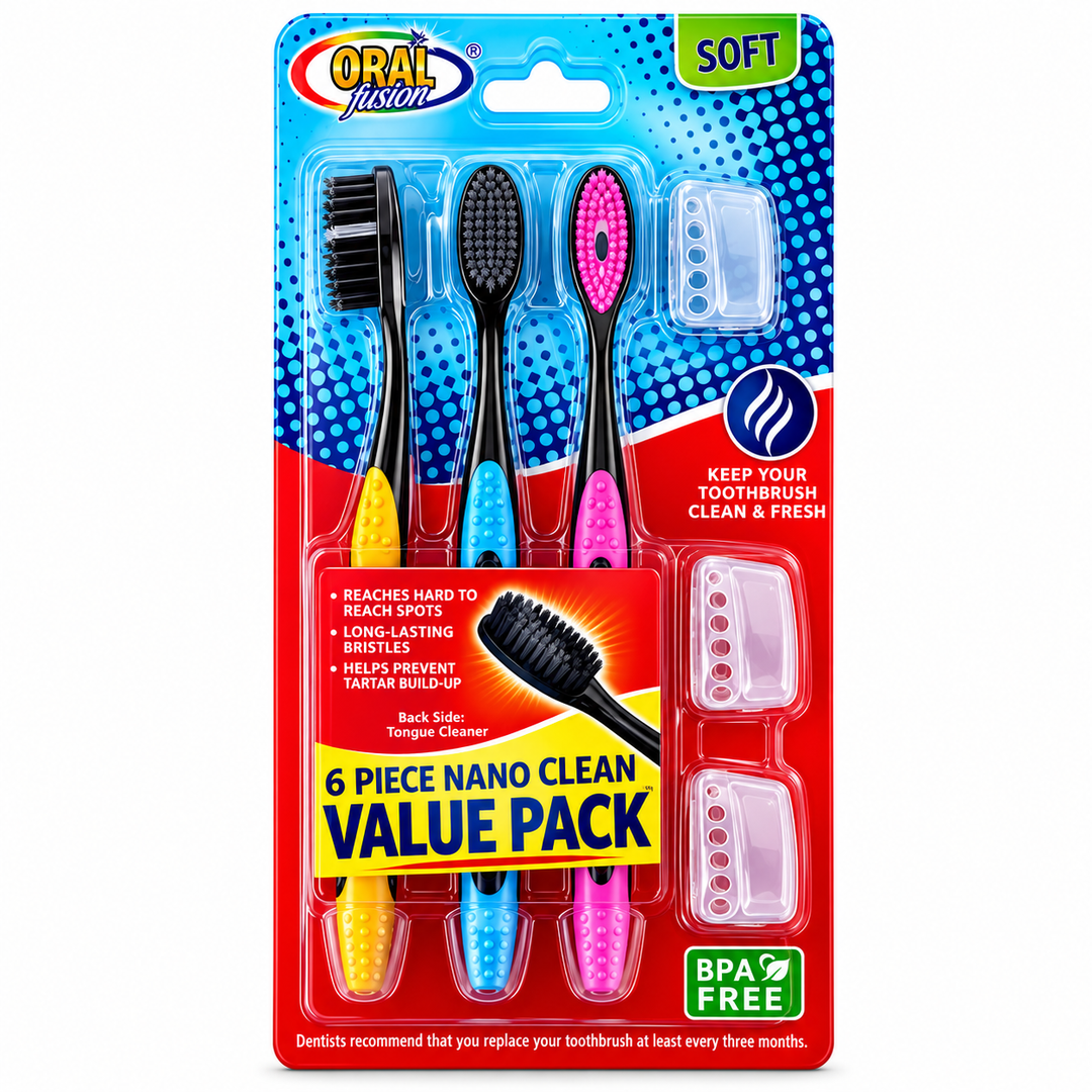 Oral Fusion Soft Toothbrush (12 Pack of 3)