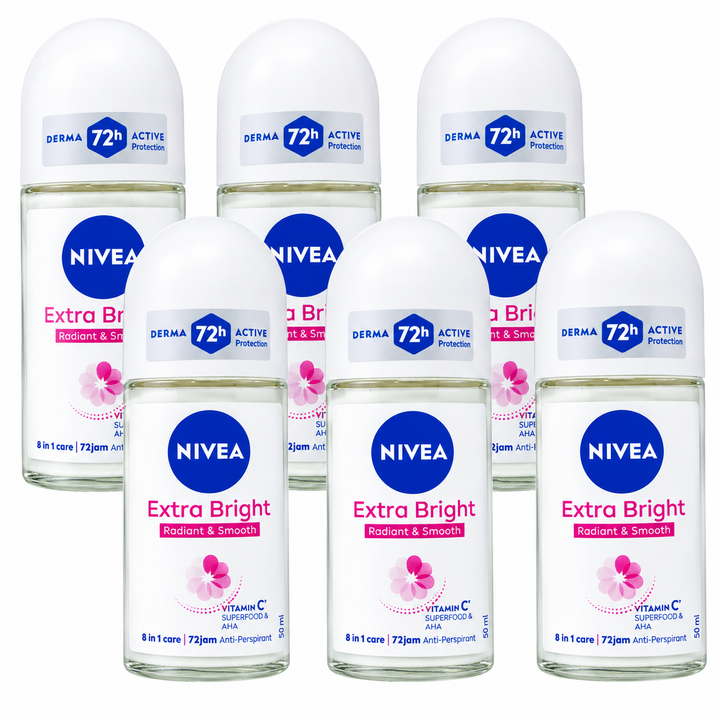 Nivea Roll On Anti Perspirant Deodorant (6 x 50mL)