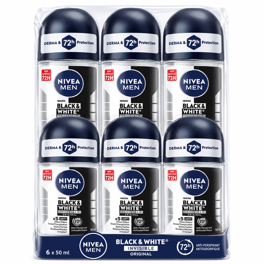 Nivea Roll On Anti Perspirant Deodorant (6 x 50mL)