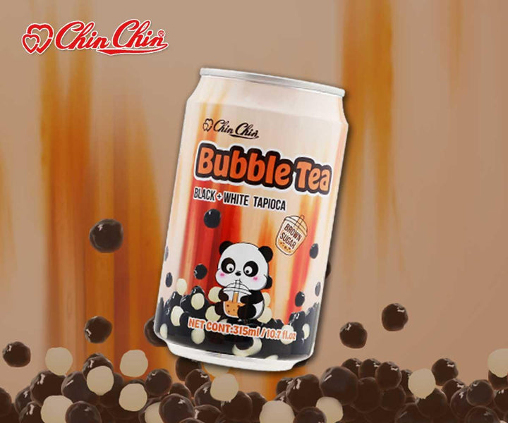 Chin Chin Bubble Tea Black + White Tapioca (24 x 315mL) - Quecan