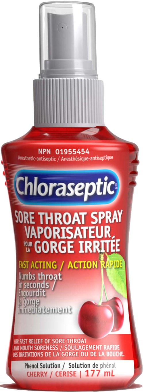 Chloraseptic Cherry Sore Throat Spray (177ml) - Quecan