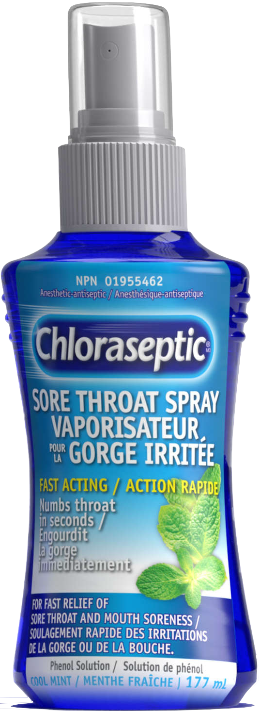 Chloraseptic Cool Mint Sore Throat Spray (177mL) - Quecan