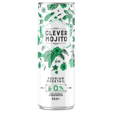 Clever Mocktail Non Alcoholic Drink (12 x 355ml) - Quecan