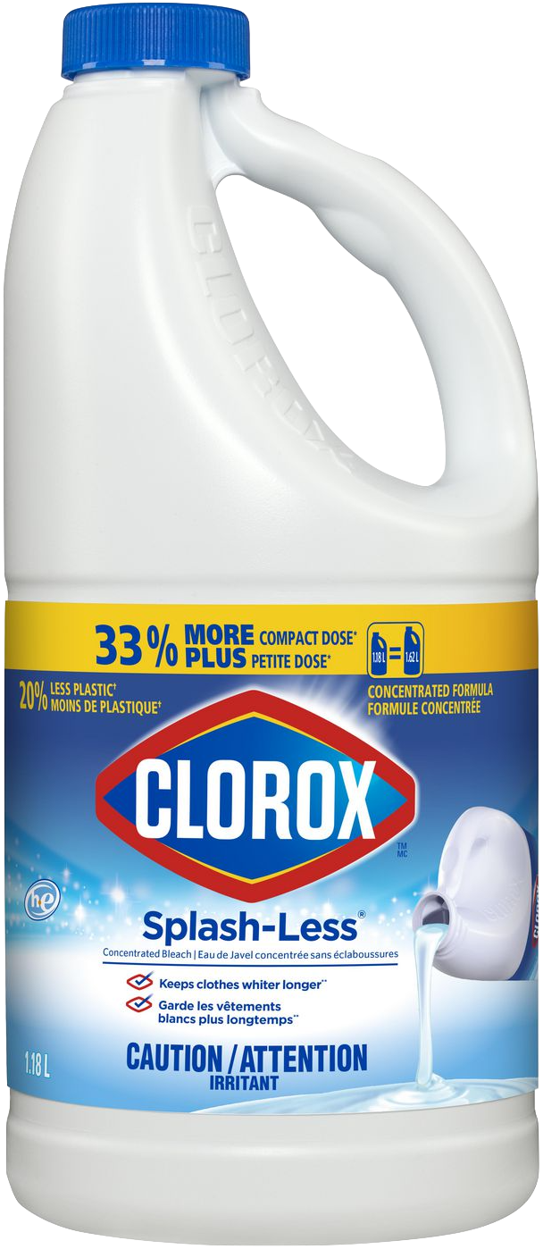 Clorox Splash-Less Concentrated Bleach 1.18L - Quecan
