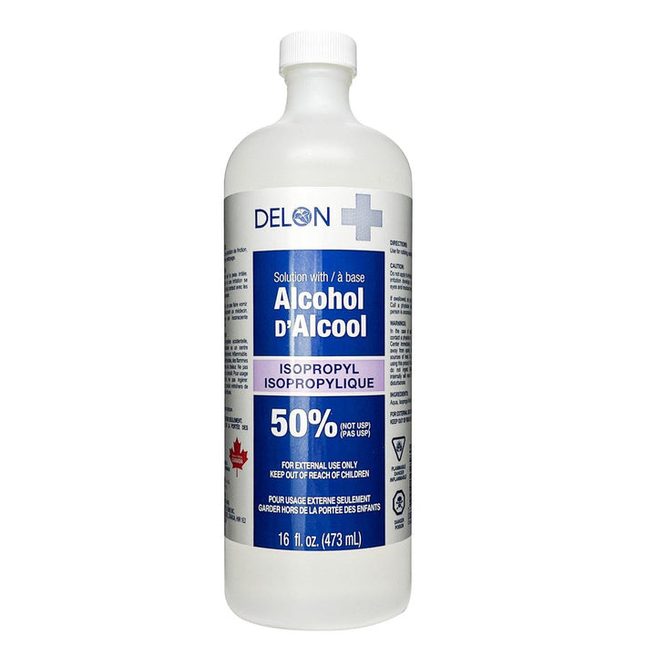 Delon Rubbing Alcohol Isopropyl 50% (473mL)