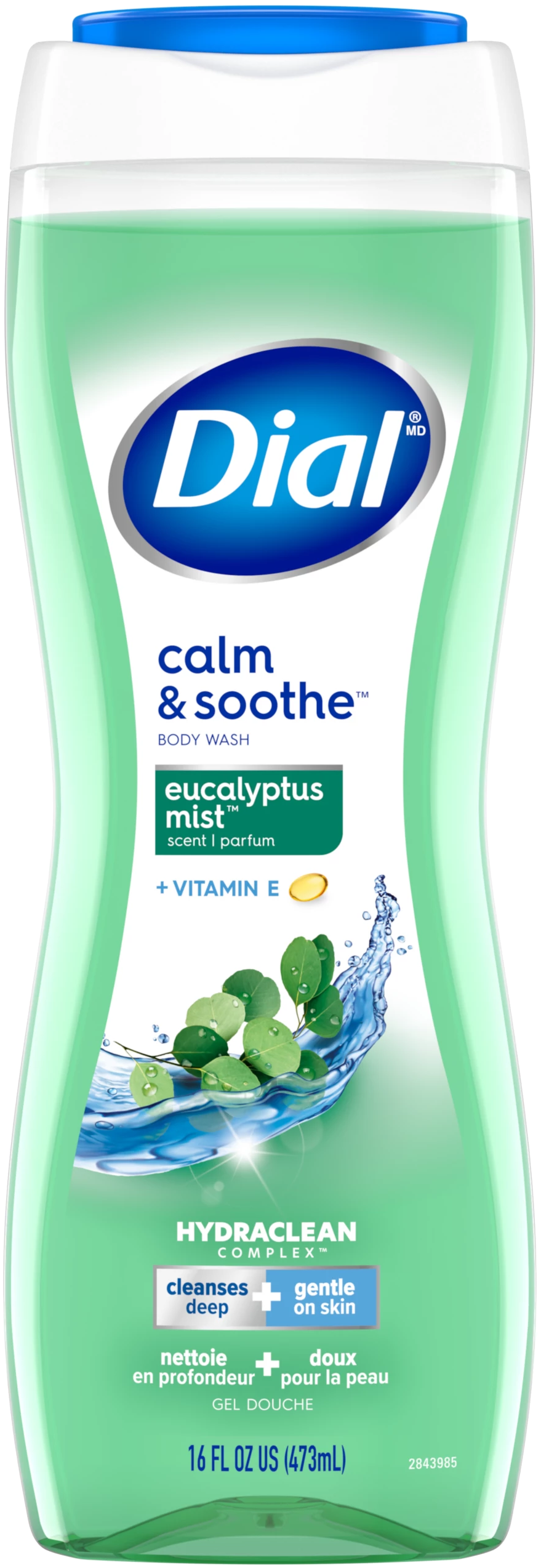 Dial Calm & Soothe Eucalyptus Mist Scent Body Wash 473mL - Quecan