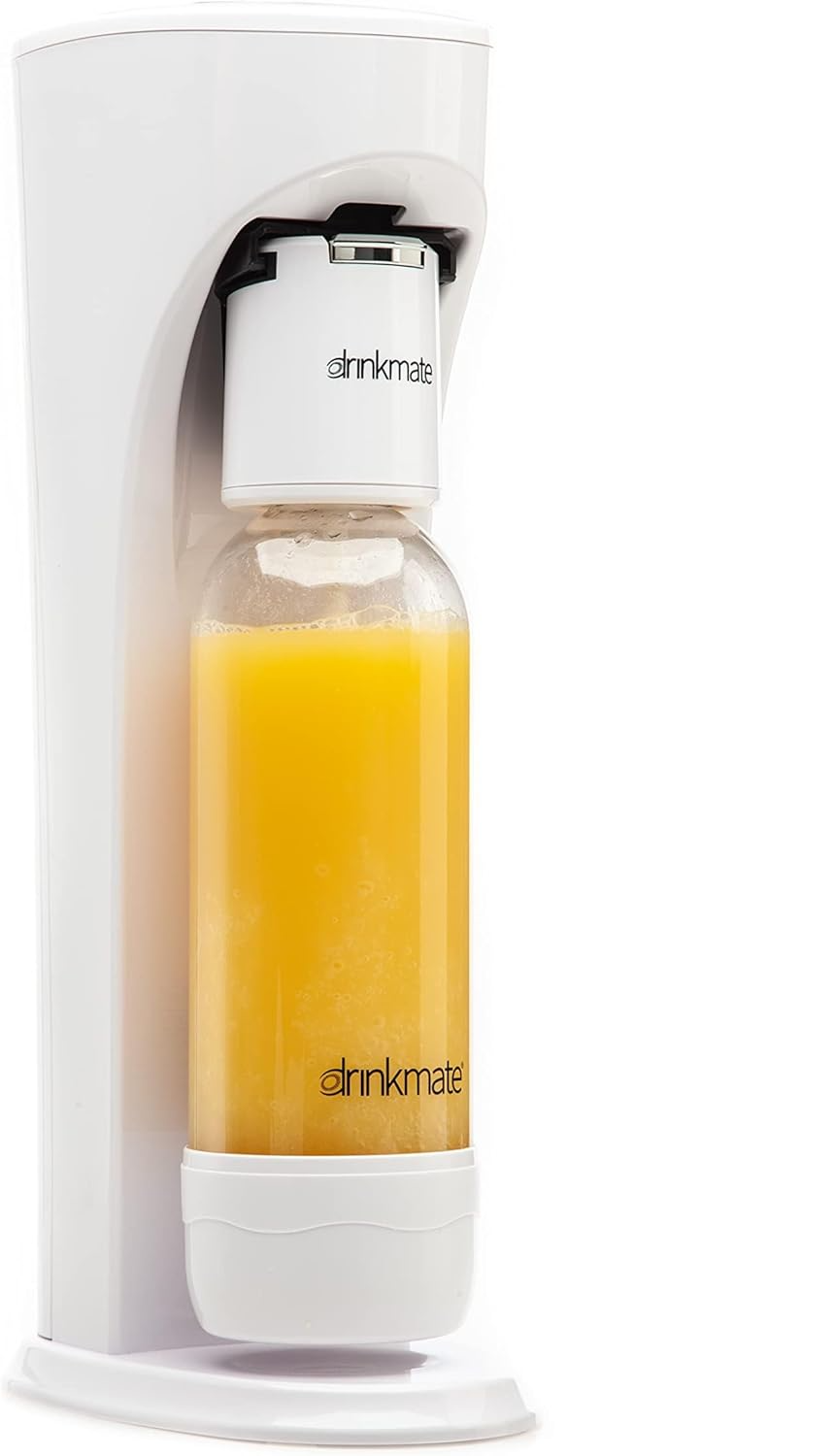 DrinkMate Sparkling Water and Soda Makerz, with 1L Re-usable BPA-free Carbonating Bottle and 14.5 OZ (60L) CO2 Starter Cylinder and Fizz Infuser - Quecan