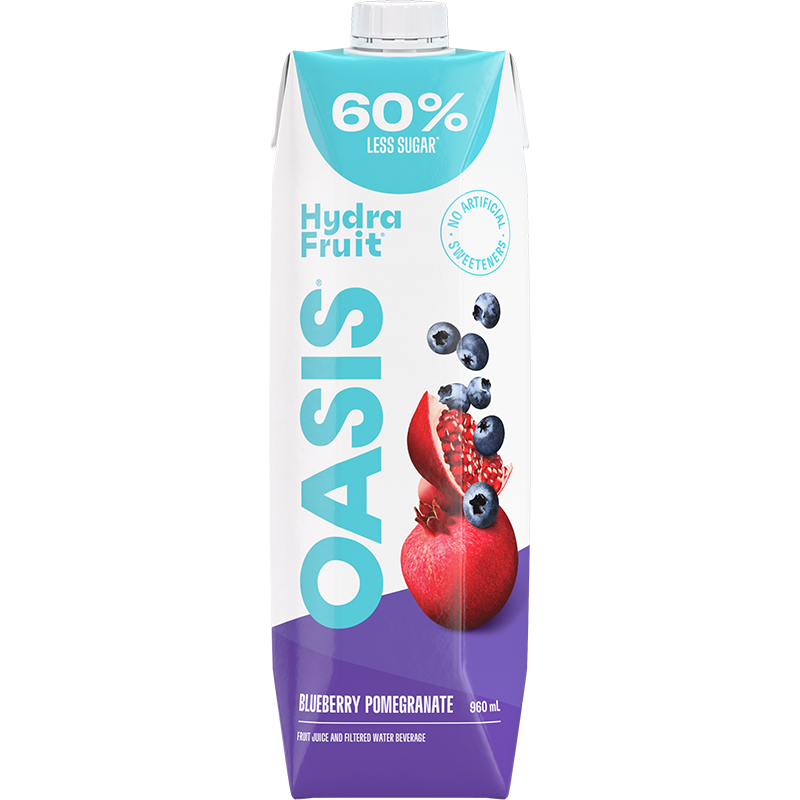 Oasis Hydra fruit Blueberry / Pomegranate Juice (12 x 960 mL) - Quecan