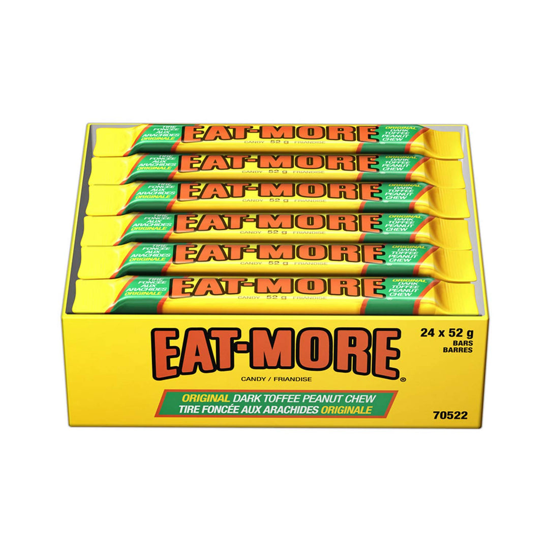 Eat-More Original Dark Toffee Peanut Chew (24 x 52g)