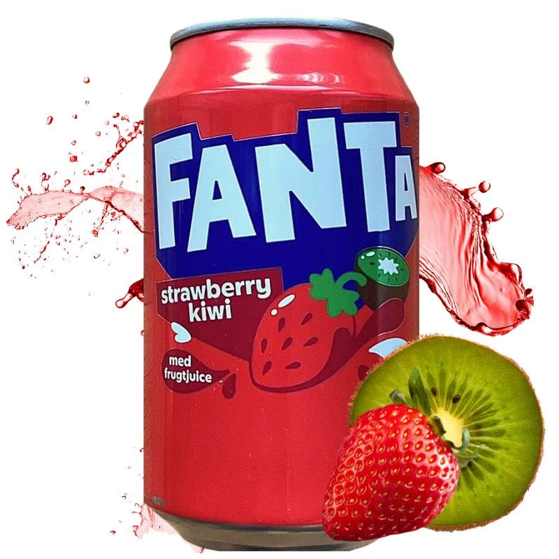 Fanta Strawberry & Kiwi (24 x 330mL) (Can Dep) - Quecan