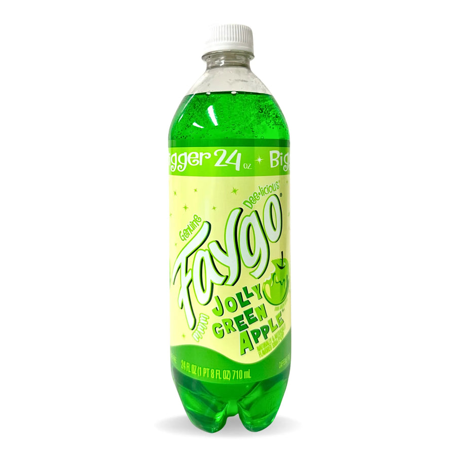 Faygo Soft Drink - Jolly Green Apple (24 x 710ml) (Can Dep) - Quecan