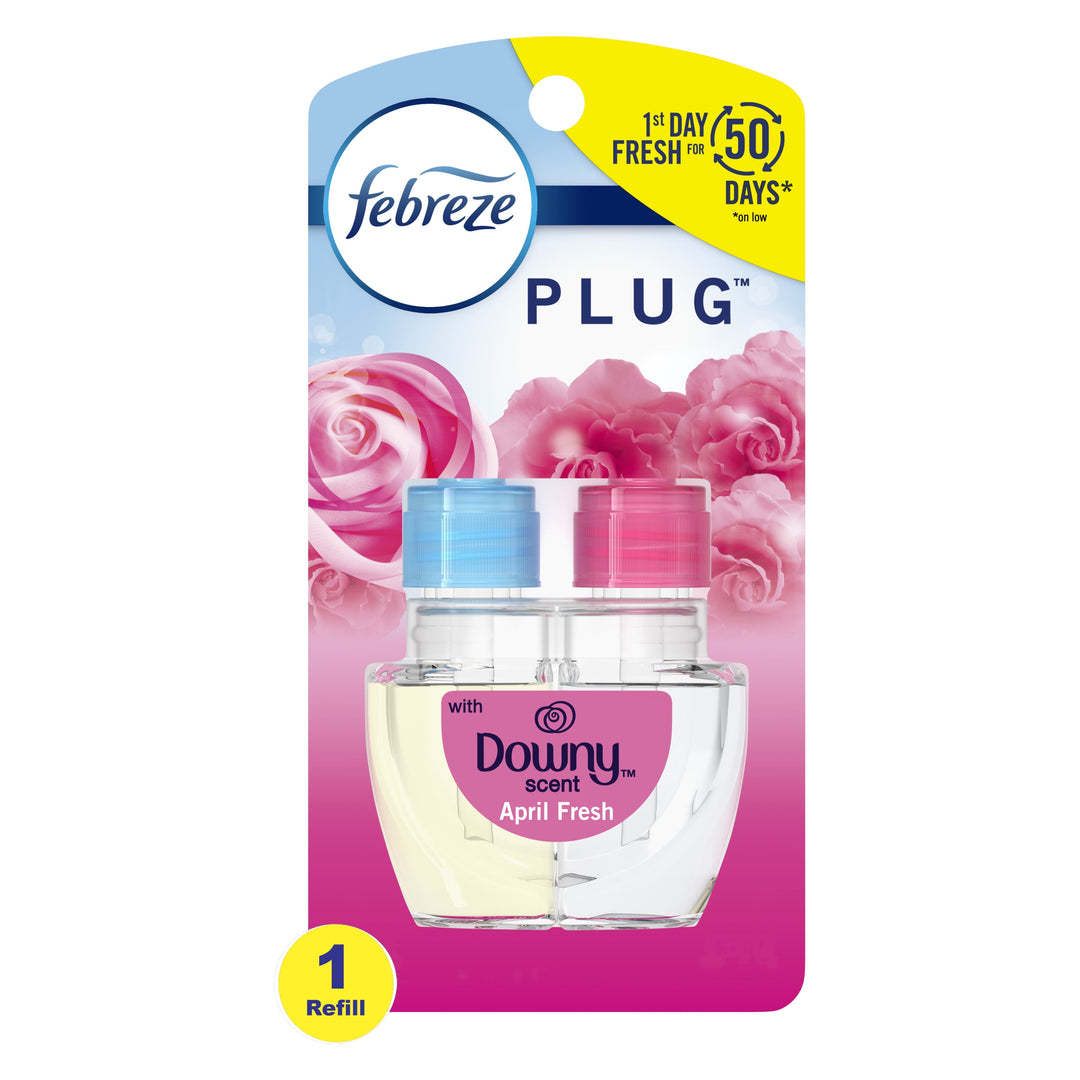 Febreze Odor-Fighting Plug Air Freshener Refill Downy (23.6 mL)