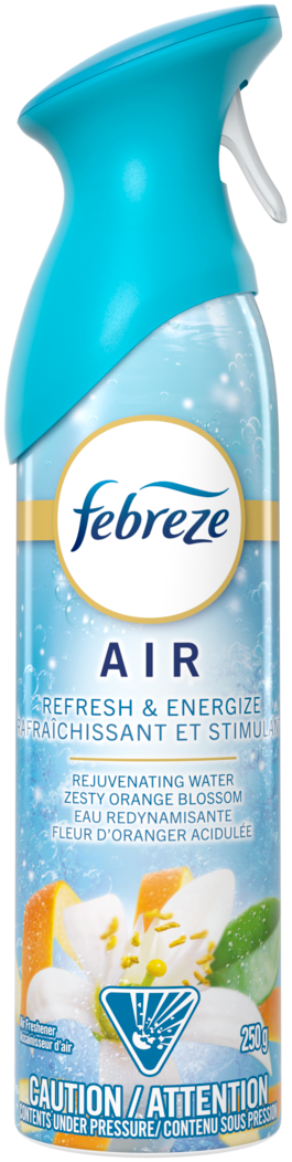 Febreze Air Refresh & Energize Rejuvenating Water Zesty Orange Blossom Air Refresher (250g) - Quecan