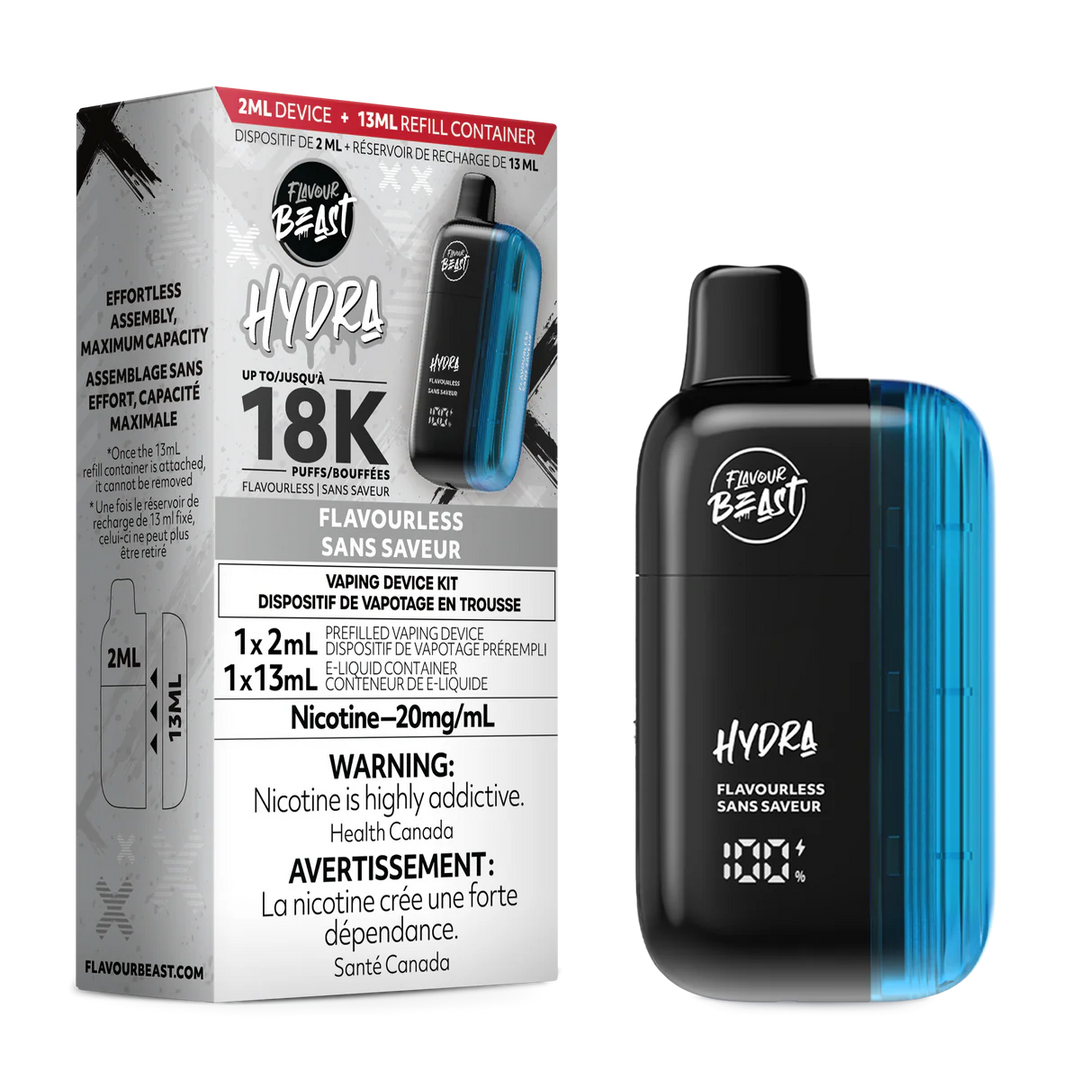 Flavour Beast Hydra 18K Disposable - Flavourless Clear 20 MG - Single