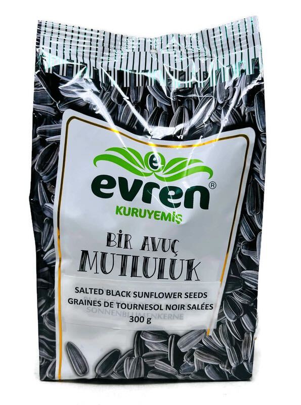Evren - Black Sunflower Seeds Salted (300g) - Quecan