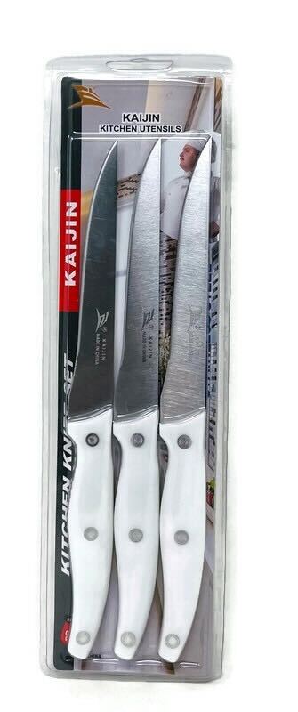 Kitchen Knife Set Stainless Steel (Box of 3) - Quecan