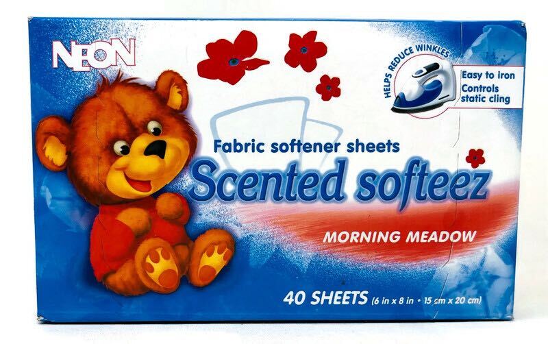 Neon Fabric Softener Scented Softeez Sheets -Reduce Winkles - Quecan