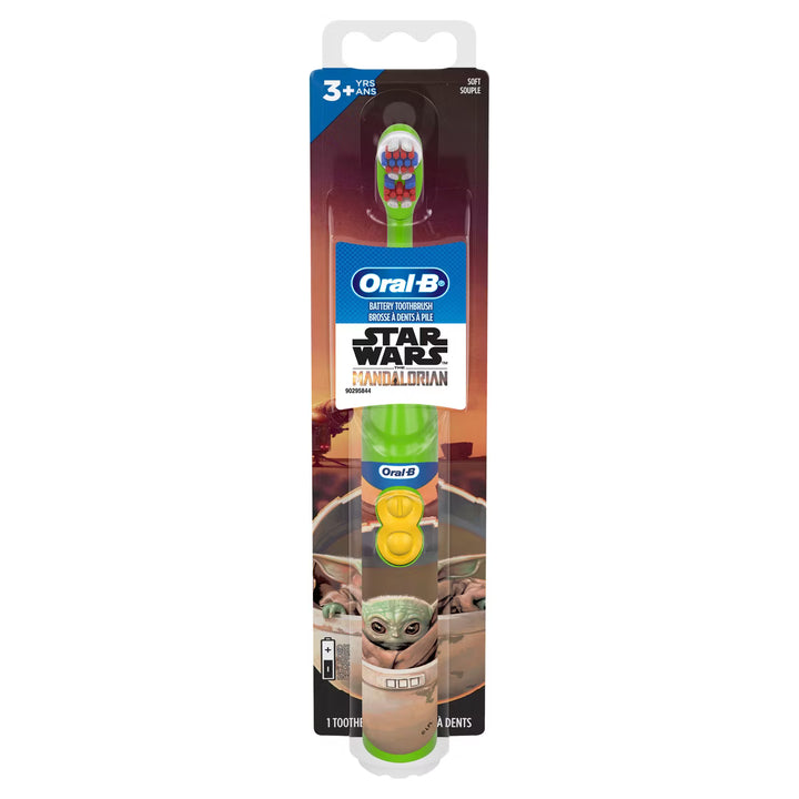 Oral-B Kid's Battery Toothbrush featuring Disney's , Soft Bristles, for Kids 3+ - Quecan