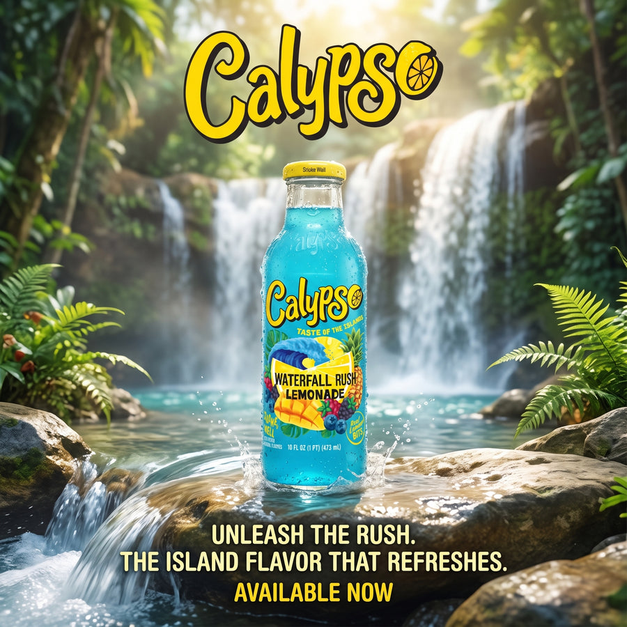 Calypso Lemonade - Waterfall Rush Lemonade (12 x 473mL) - Quecan