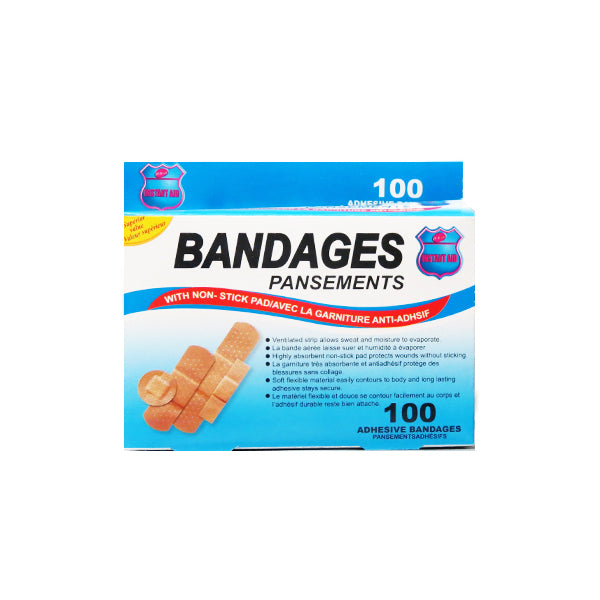 Instant Aid Bandages (Pack of 100) - Quecan