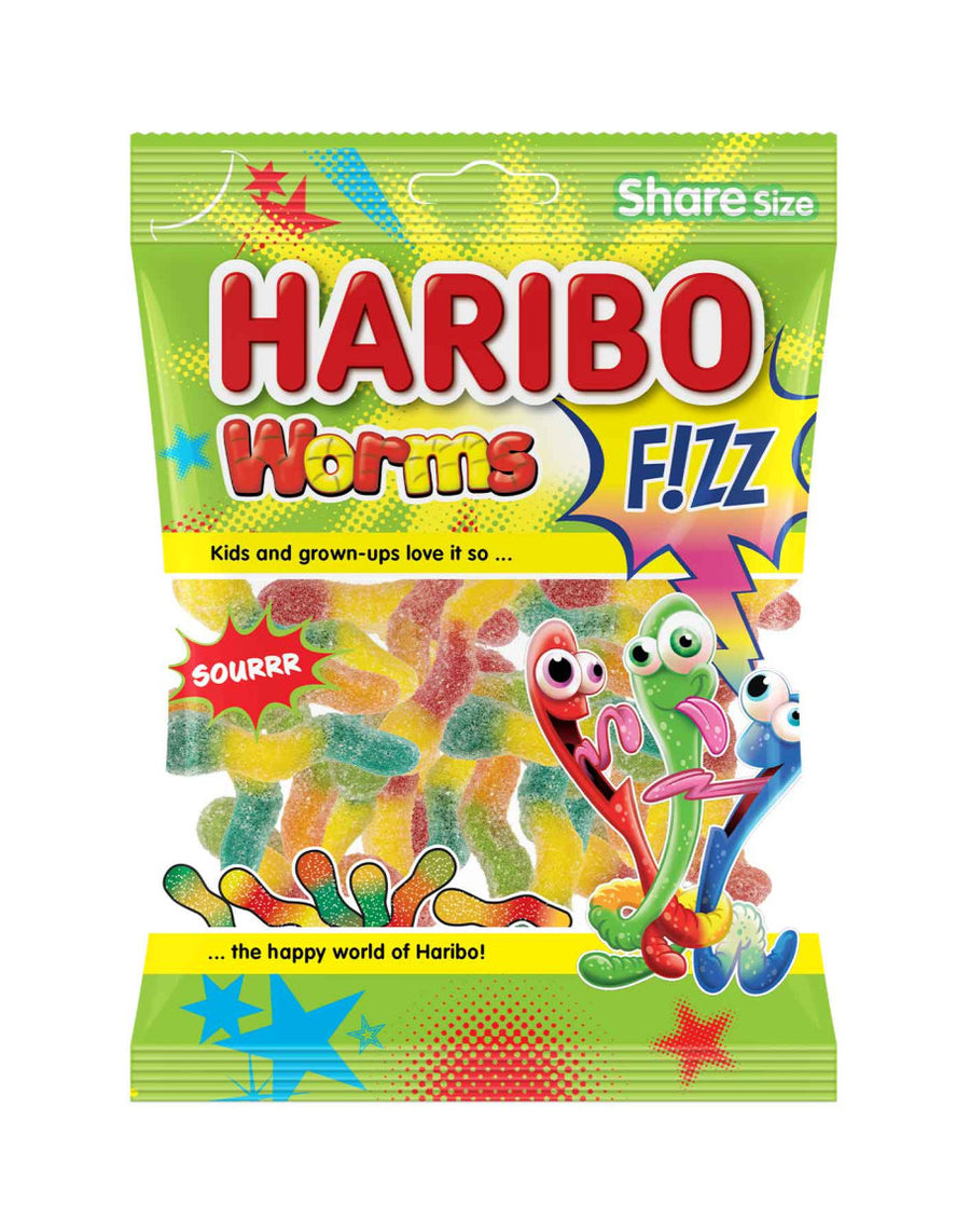 Haribo Fizz Worms (70g) - Quecan