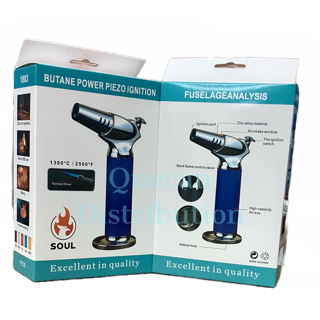 SOUL BBQ Torch Lighter Metallic Body Model 1803 - Quecan