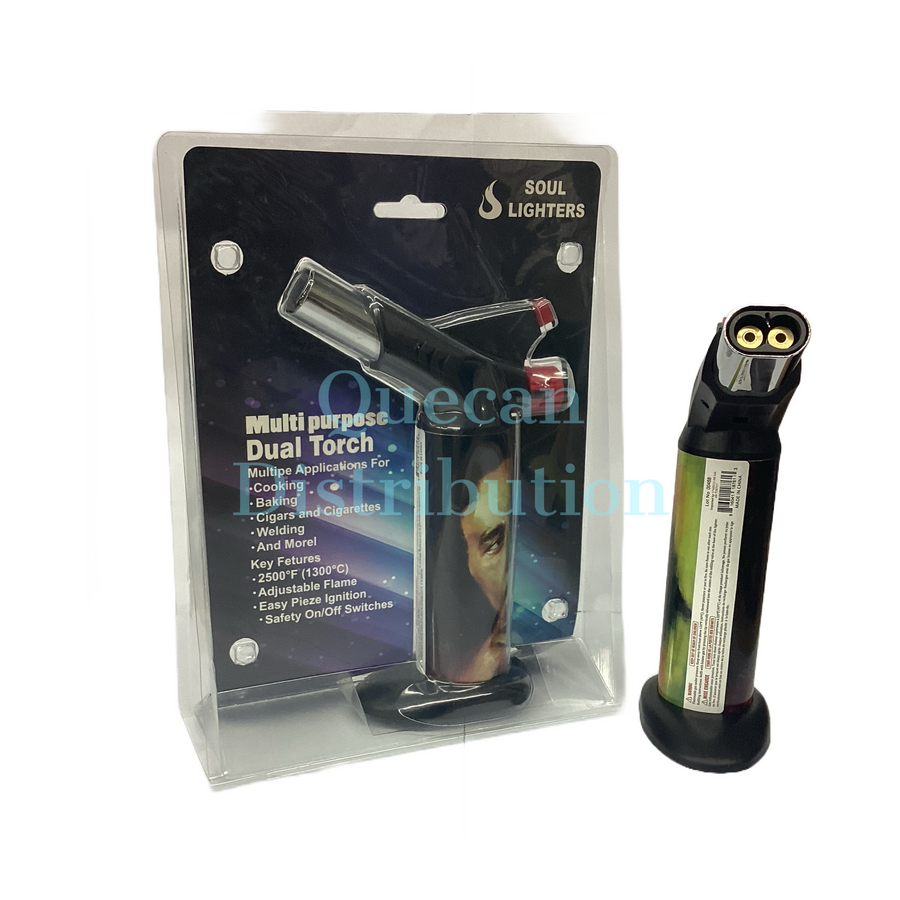 SOUL Multipurpose Dual Flame Torch Lighter - Bob Marley (Single) - Quecan