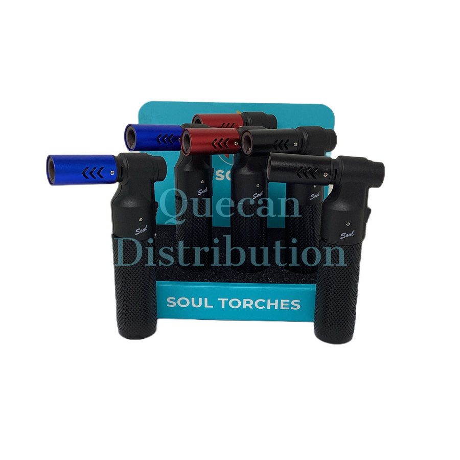 Soul Slim Rubber Handle Torch Lighter Model 1825 (Model of 6) - Quecan