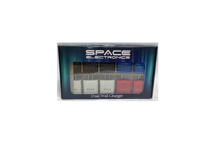Space Electronic - USB + Type C Wall Charger (Pack of 10) - Quecan