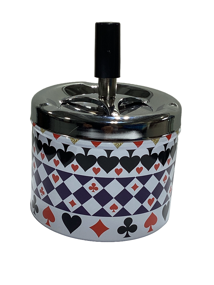 Metal Spinning Top Ashtray (7x9 cm) - Quecan