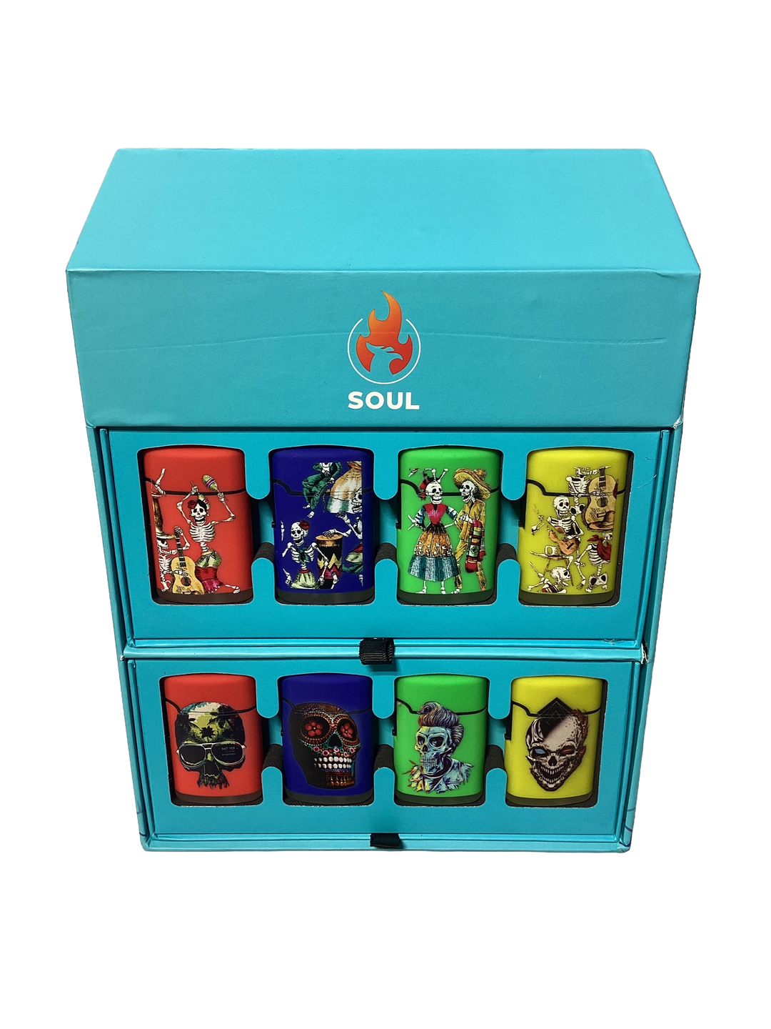 Soul Cube Torch Lighter 8 Skull Design (Box of 40)
