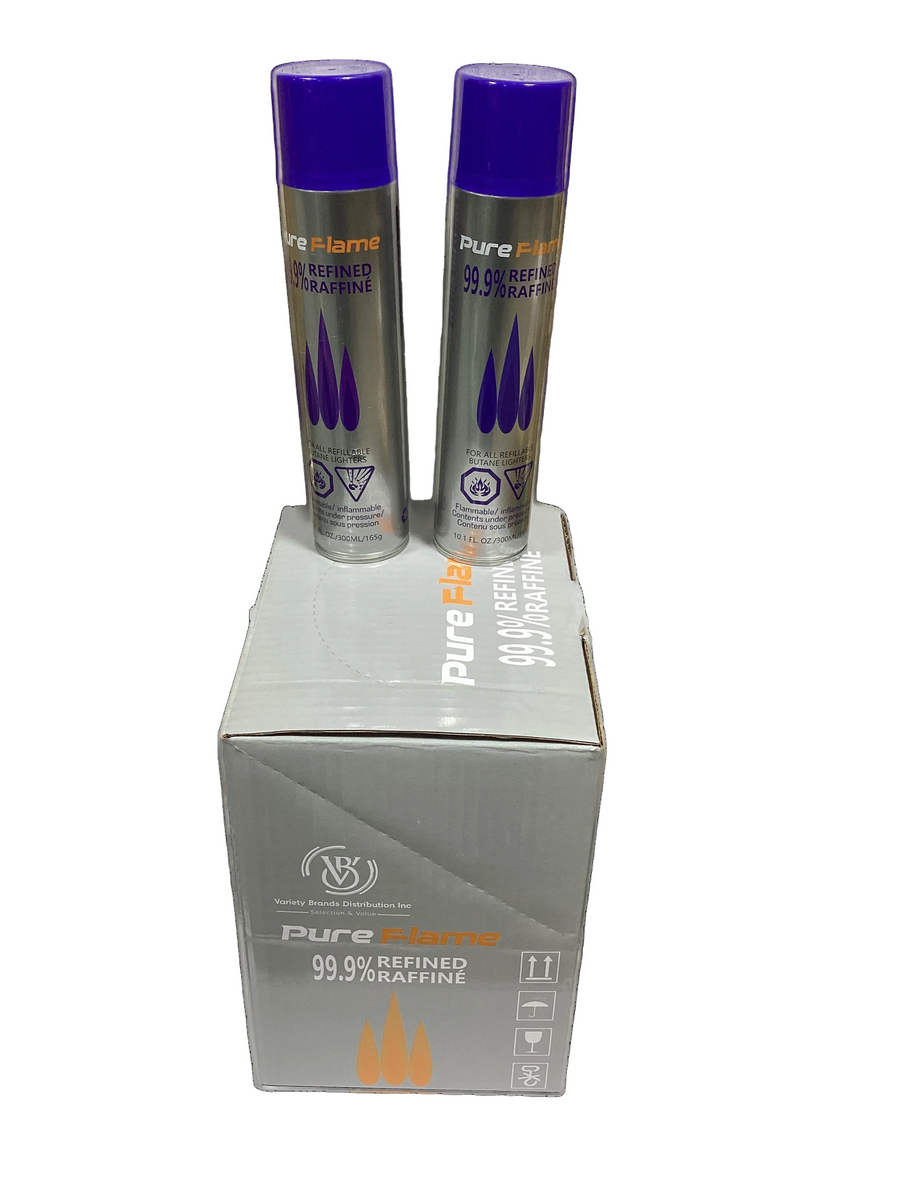 Pure Flame Butain 99.9% Refined (12 x 300mL) - Quecan