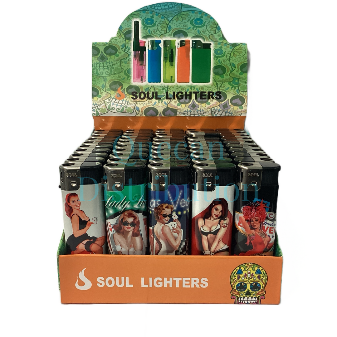 SOUL Classic Maxi Torch Lighter - (Pack of 50) - Quecan