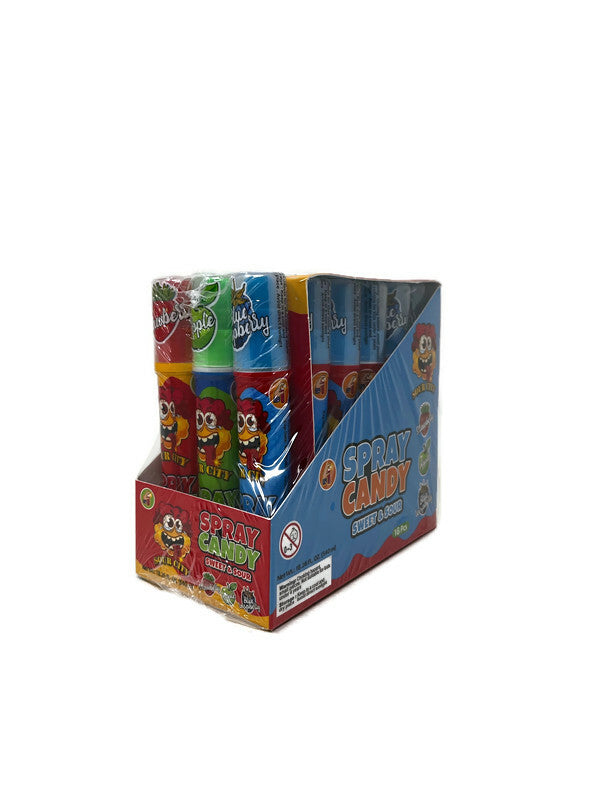 Sour City Spray Candy Sweet & Sour (Box of 18) - Quecan