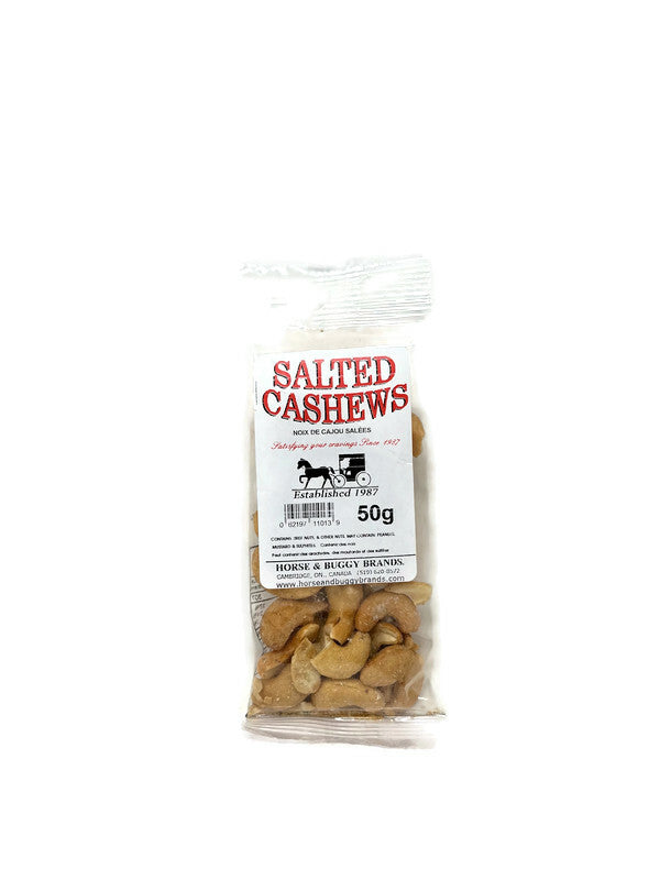 Salted Cashews Whole - 50g - Quecan