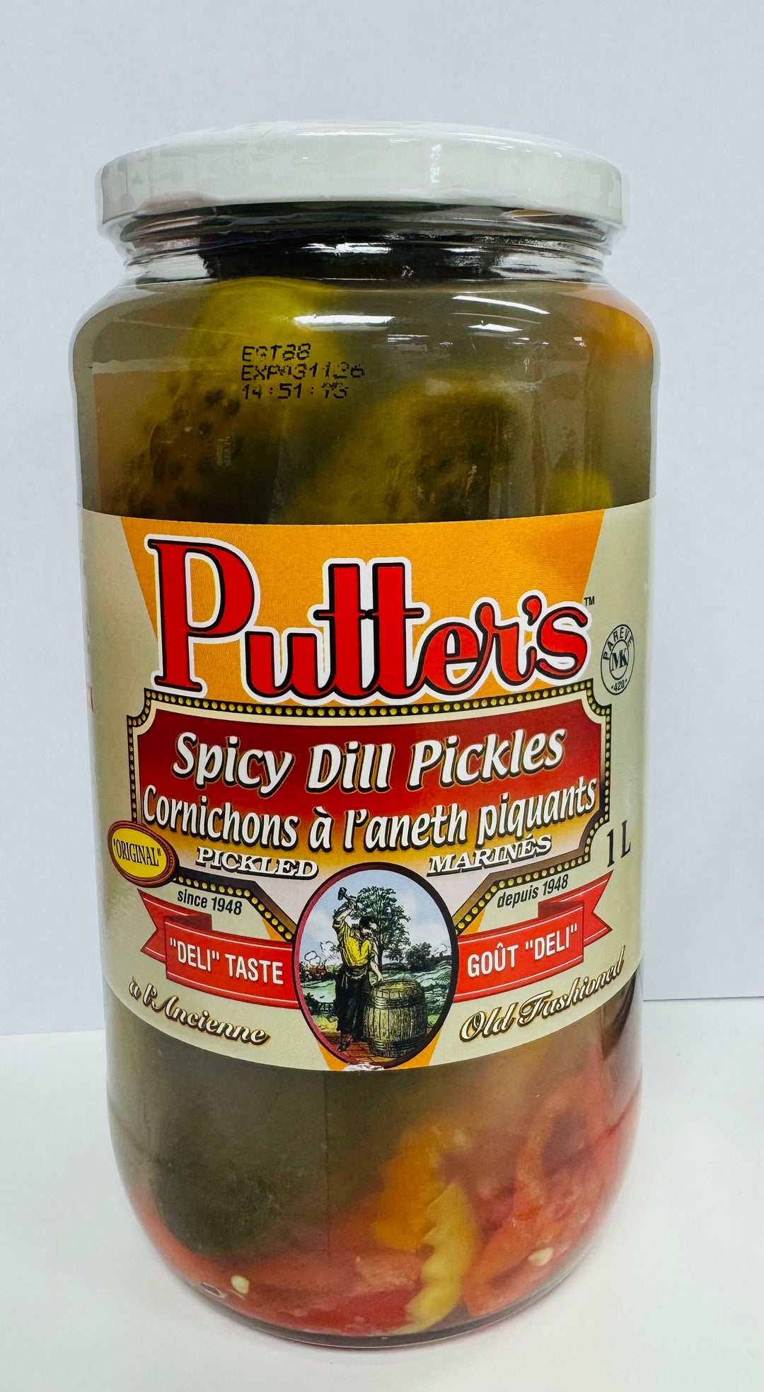 Putter's Pickles Jar (1L) - Quecan