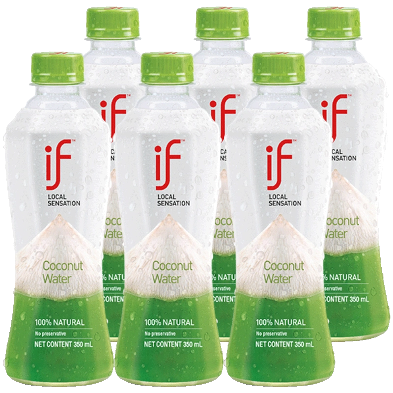 If Local Sensation 100% Natural Coconut Water (6 x 350 mL) (Eco Fee)