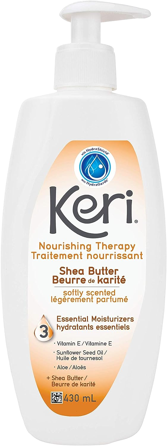Keri Nourishing Therapy Shea Butter Softly Scented Lotion 430mL - Quecan